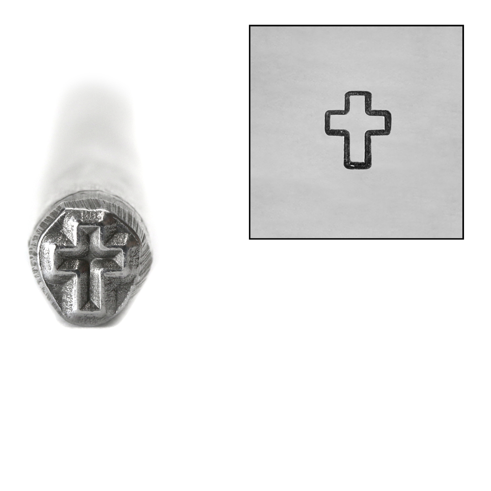 Metal Stamping Tools Cross Metal Design Stamp, 5mm